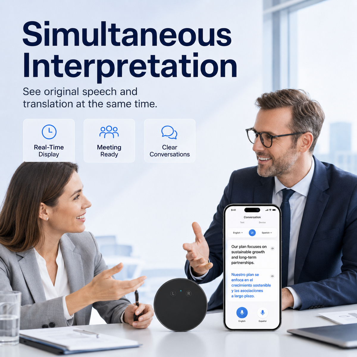 AI Pocket Translator – ✨Real-Time Two-Way Voice Translation in 165+ Languages