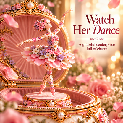 🌸 50% OFF Floral Ballerina Music Box – A Romantic Keepsake With a Magical Butterfly Reveal 🦋