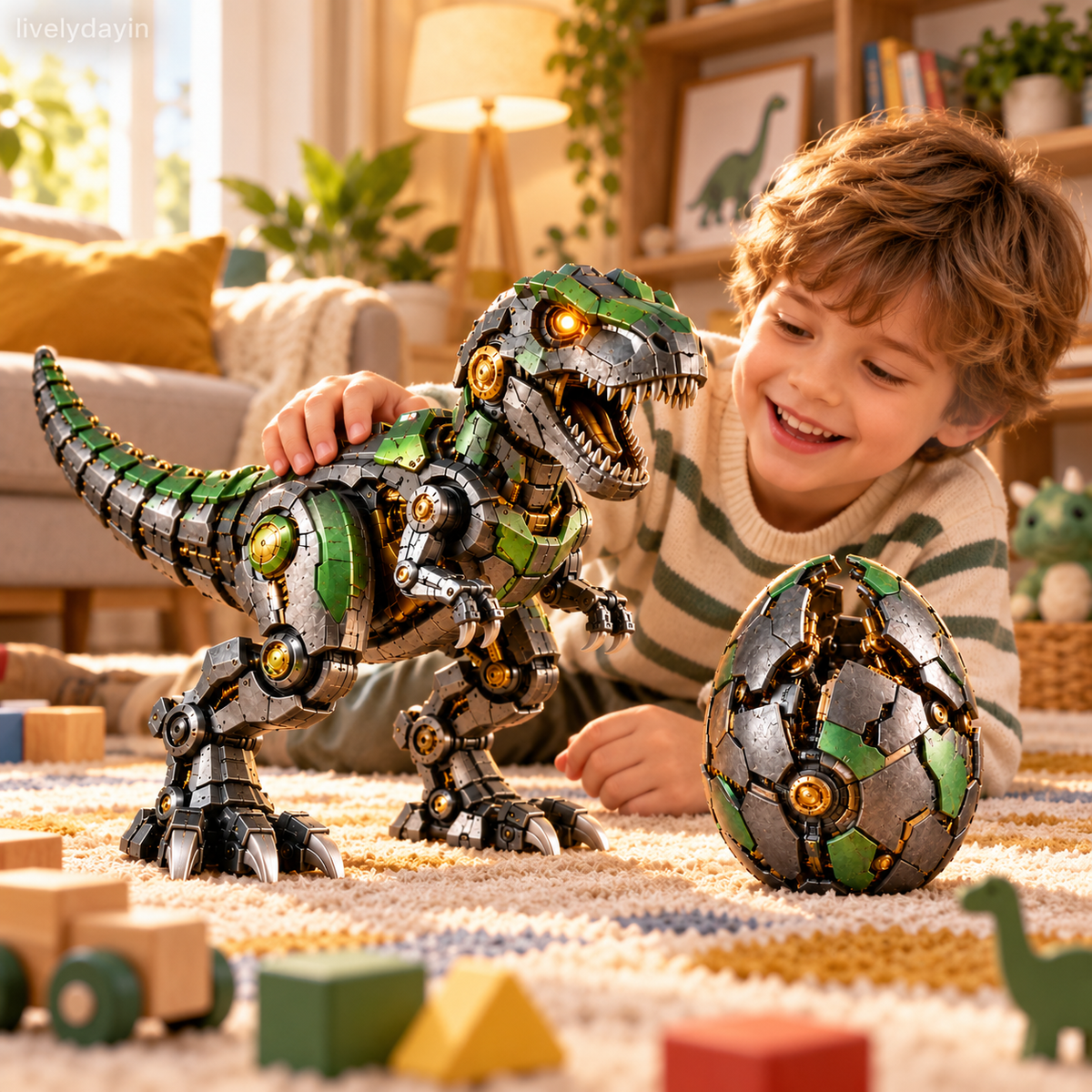 🧒Mechanical T-Rex Egg  – Mystery Egg to Robotic Dinosaur