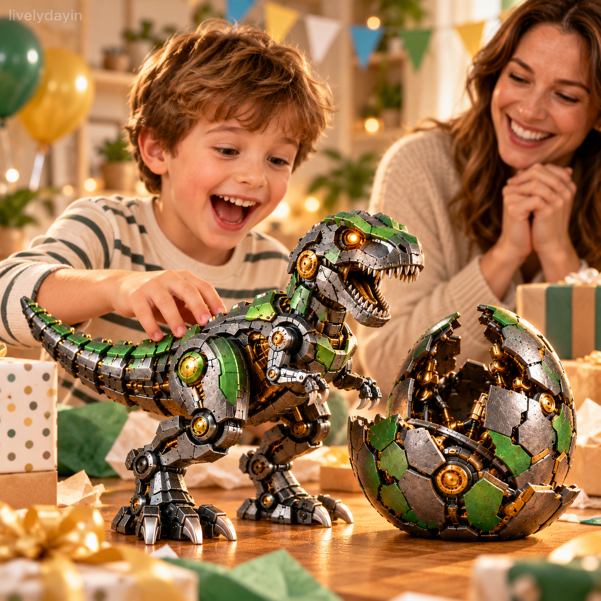 🧒Mechanical T-Rex Egg  – Mystery Egg to Robotic Dinosaur