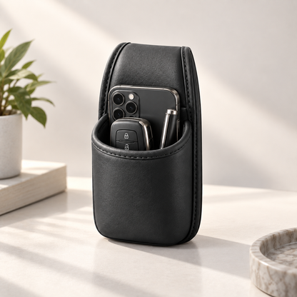 Leather Car Door Storage Pocket