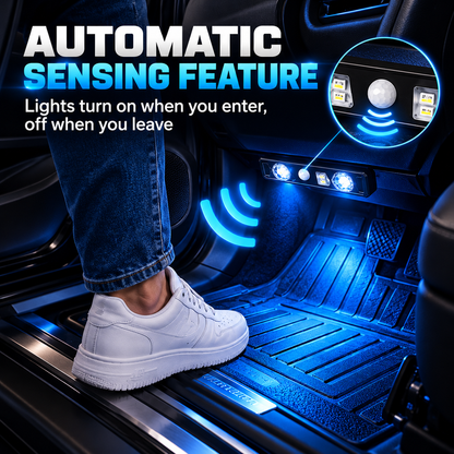 🚗✨ Wireless Car Interior LED Lights – Automatic Sensor Ambient Lighting for Cars, SUVs & Trucks
