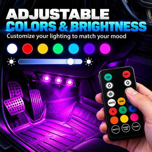 🚗✨ Wireless Car Interior LED Lights – Automatic Sensor Ambient Lighting for Cars, SUVs & Trucks