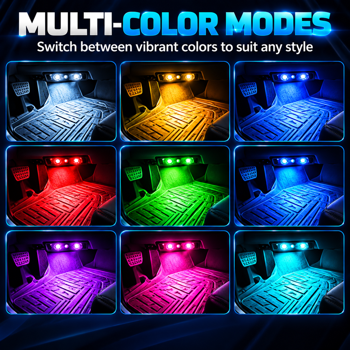 🚗✨ Wireless Car Interior LED Lights – Automatic Sensor Ambient Lighting for Cars, SUVs & Trucks