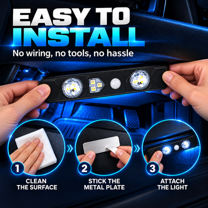 🚗✨ Wireless Car Interior LED Lights – Automatic Sensor Ambient Lighting for Cars, SUVs & Trucks