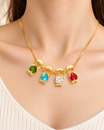 💖Children Birthstone Necklace Boy & Girl Charm Necklace