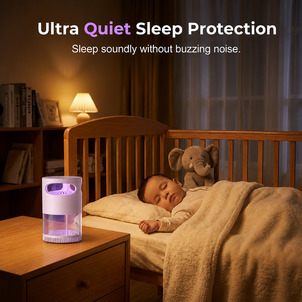 UV Mosquito Killer Lamp — Silent, Chemical-Free, USB Powered