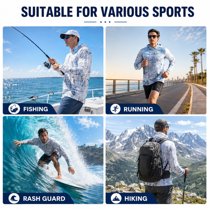 🎁55% OFF Today  Men’s UPF 50+ Swim & Outdoor Sun Hoodie