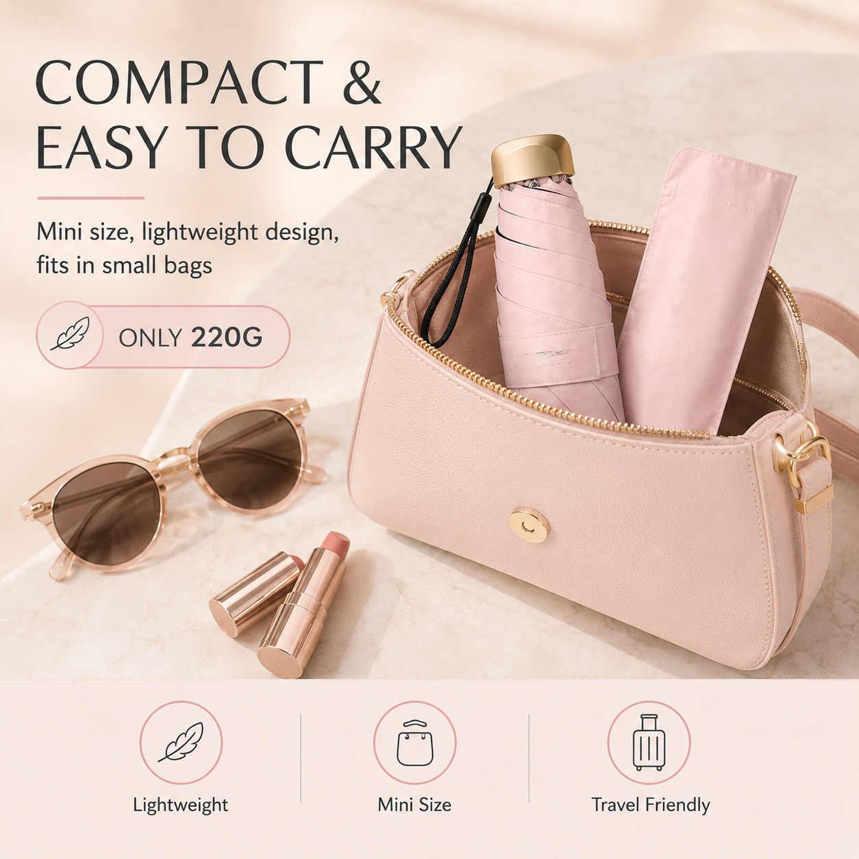 ☀️Say Goodbye to Bulky Umbrellas-Dual-Purpose Portable Capsule Umbrella