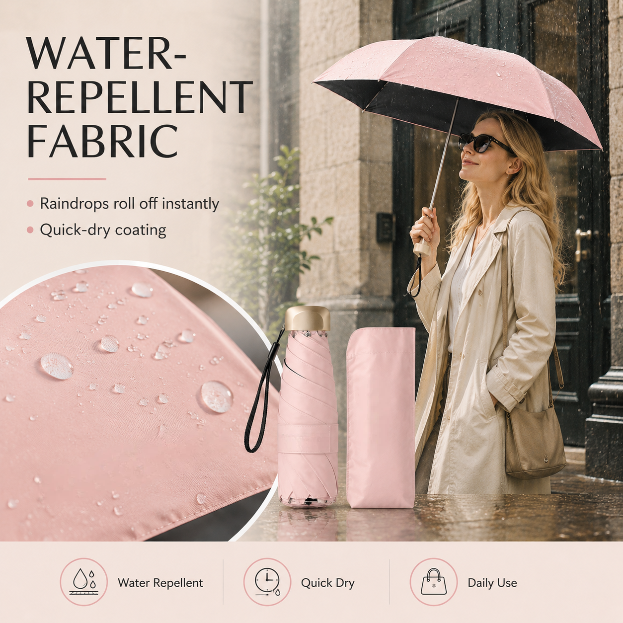 ☀️Say Goodbye to Bulky Umbrellas-Dual-Purpose Portable Capsule Umbrella