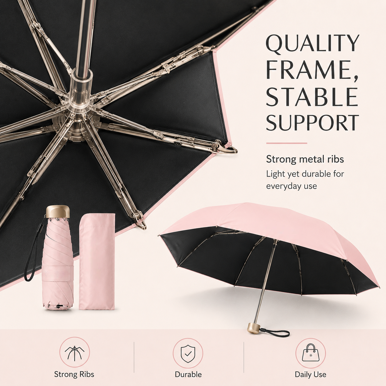 ☀️Say Goodbye to Bulky Umbrellas-Dual-Purpose Portable Capsule Umbrella