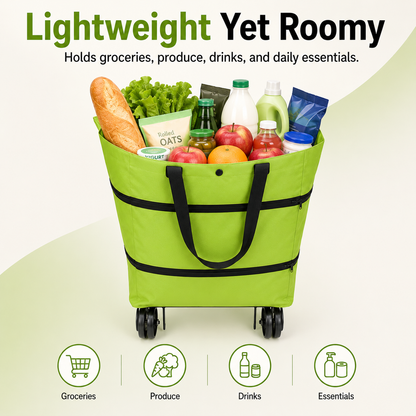 ✨LAST DAY 50% OFF-2 in 1 Lightweight Collapsible Shopping Cart