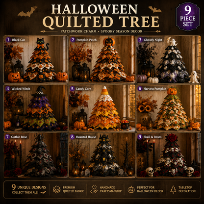🔥Last Day 40% OFF - 🎃 DIY Halloween Quilted Fabric Tree Kit