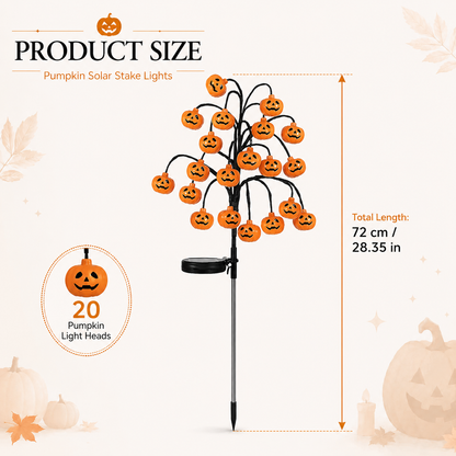 🔥🎃 Pumpkin Solar Stake Lights – Halloween Outdoor Yard Decor