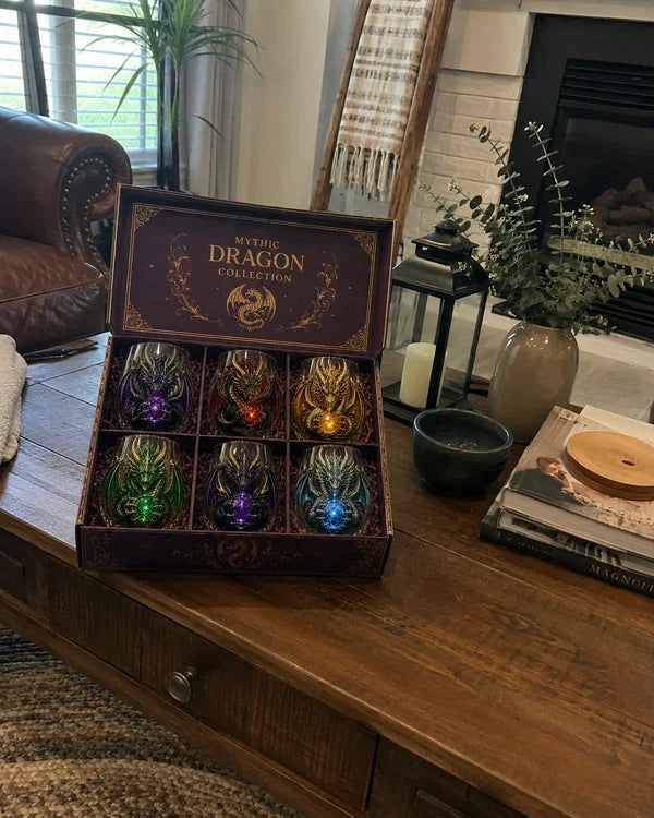 Mythic Dragon 3D Glass Art Cup – Handcrafted Fantasy Whiskey Glass