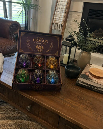 Mythic Dragon 3D Glass Art Cup – Handcrafted Fantasy Whiskey Glass
