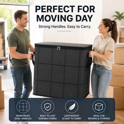 🔥 Hot sell! 🏠 XXL 210L Storage Bag – Large Capacity Moving & Closet Organizer for Quilts, Bedding & Sweaters