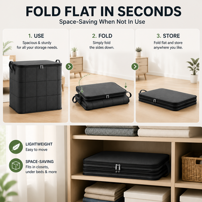 🔥 Hot sell! 🏠 XXL 210L Storage Bag – Large Capacity Moving & Closet Organizer for Quilts, Bedding & Sweaters