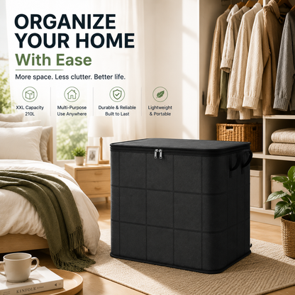 🔥 Hot sell! 🏠 XXL 210L Storage Bag – Large Capacity Moving & Closet Organizer for Quilts, Bedding & Sweaters