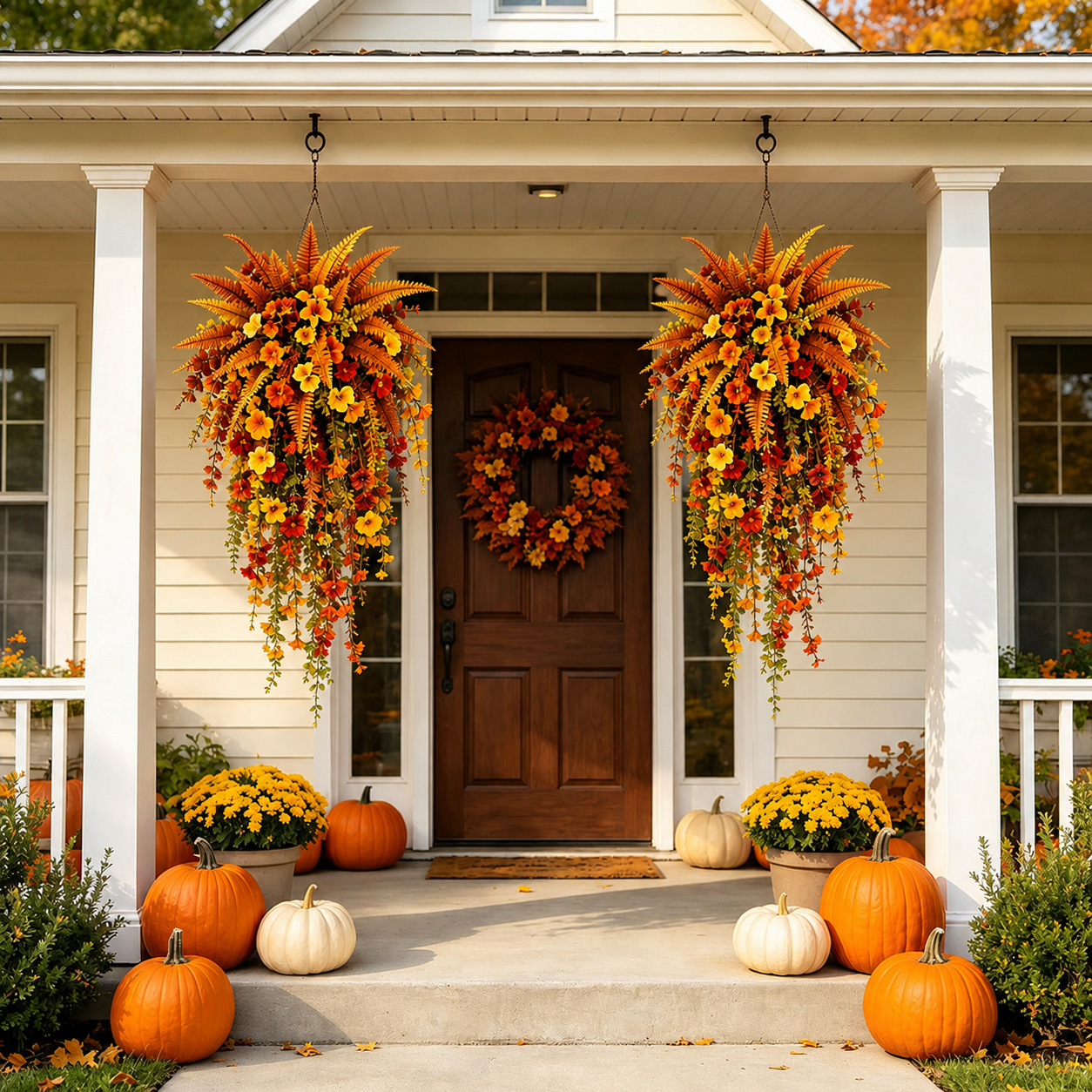 🔥On Sale Only Today 🍂 Artificial Fern for Autumn Outdoor Decor– Autumn Porch & Door Decoration