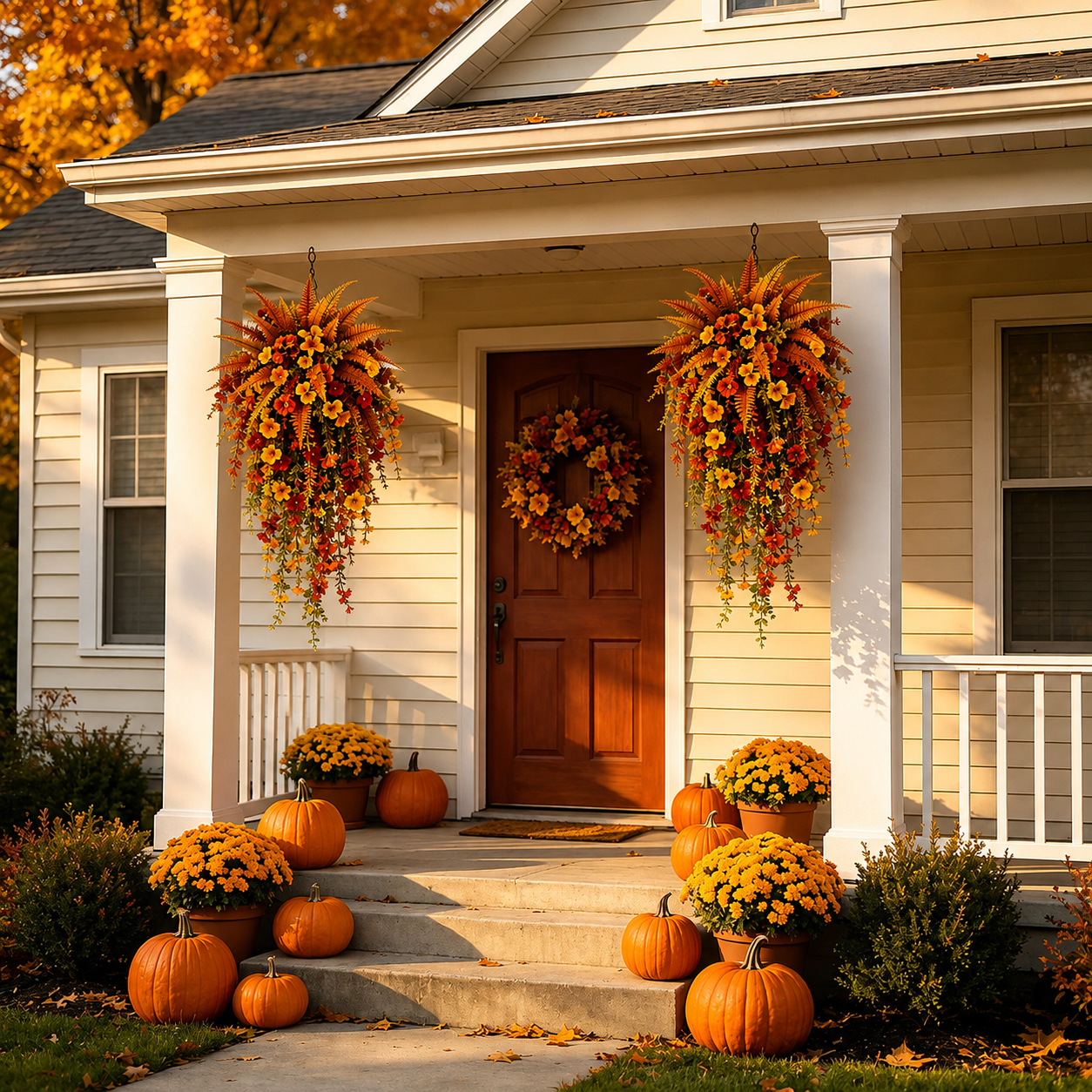 🔥On Sale Only Today 🍂 Artificial Fern for Autumn Outdoor Decor– Autumn Porch & Door Decoration