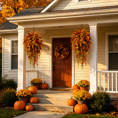 🔥On Sale Only Today 🍂 Artificial Fern for Autumn Outdoor Decor– Autumn Porch & Door Decoration