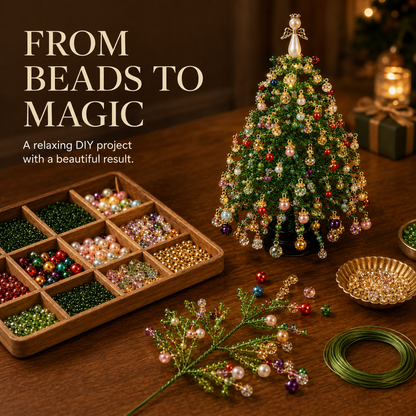 ✨ DIY Lighted Seasonal Tabletop Tree Kit – Create Your Own Holiday Magic