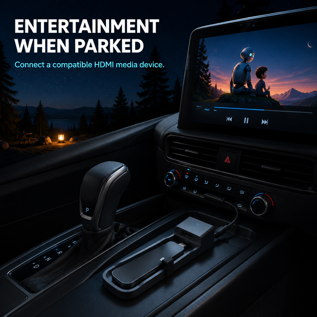 🚘 3-in-1 Wireless CarPlay, Android Auto & HDMI Car Entertainment Adapter