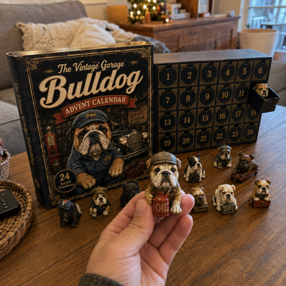 🔧 Vintage Garage Bulldog Advent Calendar 2026 – 24 Days of Classic Bulldog Garage Surprises