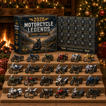 🎁 2026 Motorcycle Legends Advent Calendar – 24 Days, 24 Mini Motorcycles, 24 Legendary Rides