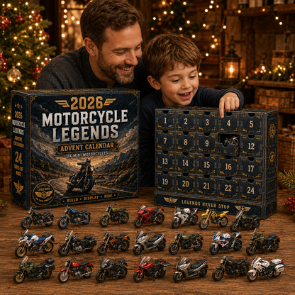 🎁 2026 Motorcycle Legends Advent Calendar – 24 Days, 24 Mini Motorcycles, 24 Legendary Rides