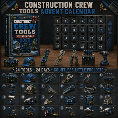 Construction Crew Tools Advent Calendar 2026 - 24-Day Festive Countdown