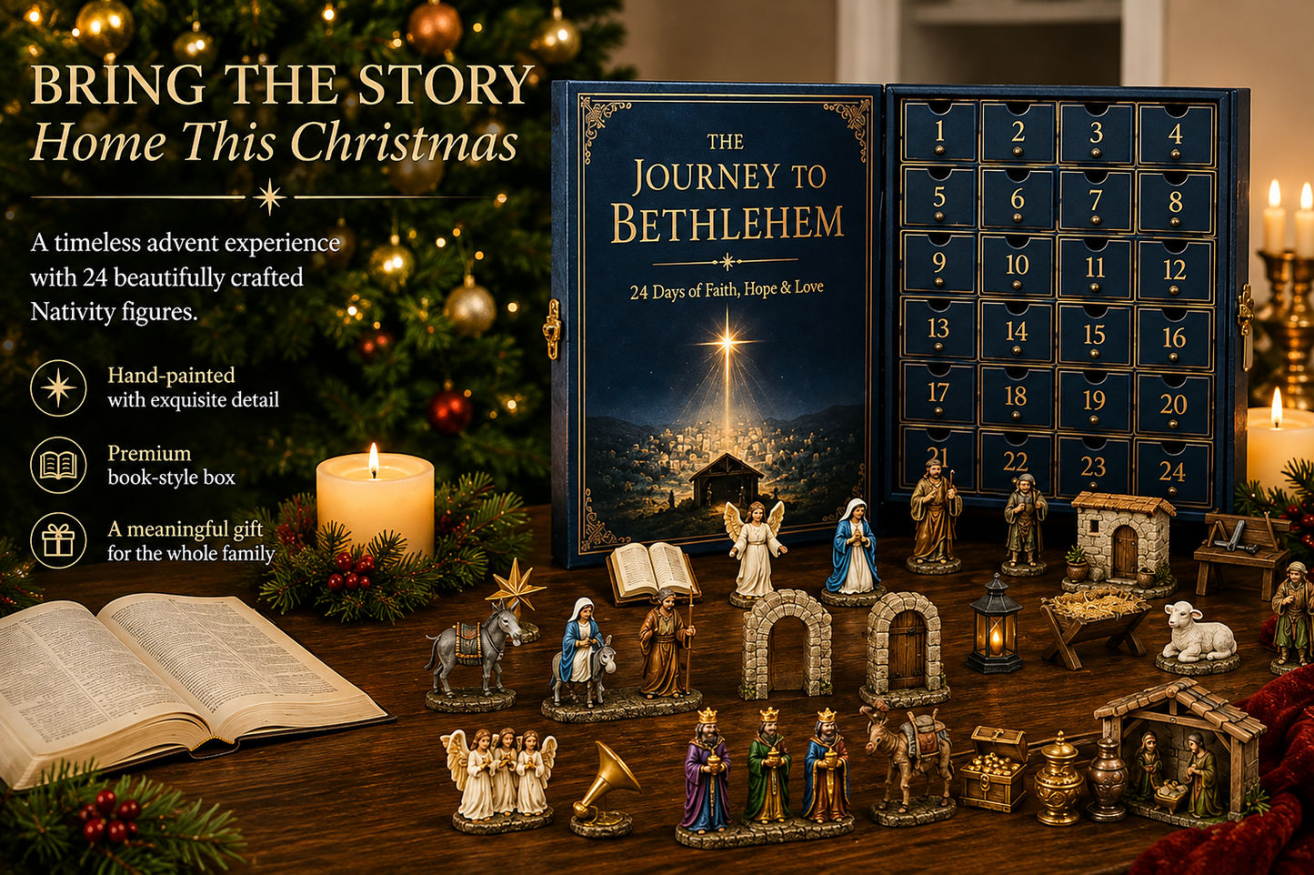 🎉🇺🇸 Limited Edition! 🔥 Only 250 Available! 🌟The Journey to Bethlehem Advent Calendar 2026
