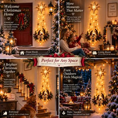 Christmas special 50%OFF⏰✨Star of Bethlehem – Lighted Nativity Wall Decor🎁 Meaningful faith‑centered Christmas keepsake gift