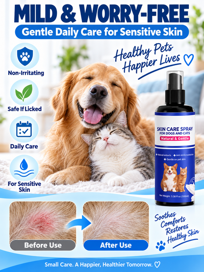 🐾 Pet Care Deal – Gentle Plant-Based Skin Relief Spray 🌿 Soothing Mist for Dogs & Cats with Dry, Itchy Skin ✨