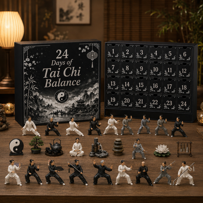 CHRISTMAS KICKOFF 40% OFF - 2026 Days of Tai Chi Balance Blind Box - 24-Day Festive Countdown, Tai Chi Collectible Figures Blind Box - Gift For Tai Chi Lovers