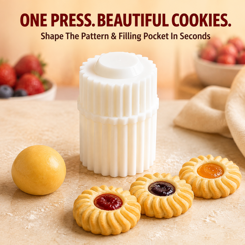 ✨ BUY 1 GET 1 FREE!🍓 Spiral Jam Cookie Press Mold – Beautiful Bakery-Style Cookies Made Easy!!!