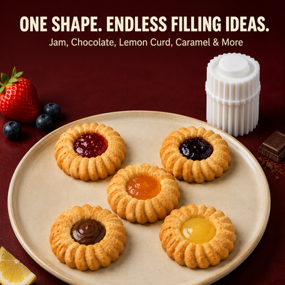 ✨ BUY 1 GET 1 FREE!🍓 Spiral Jam Cookie Press Mold – Beautiful Bakery-Style Cookies Made Easy!!!