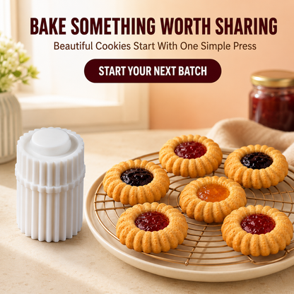 ✨ BUY 1 GET 1 FREE!🍓 Spiral Jam Cookie Press Mold – Beautiful Bakery-Style Cookies Made Easy!!!