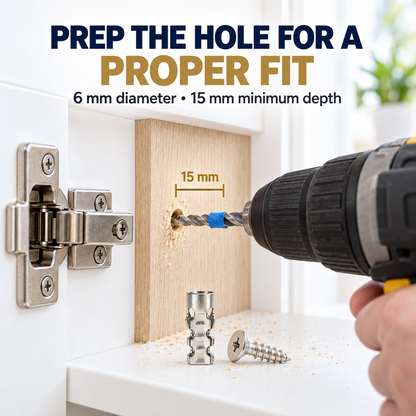 🔩 50% OFF Cabinet Hinge Hole Repair Anchors – Fix Loose Hinges Without Replacing the Door