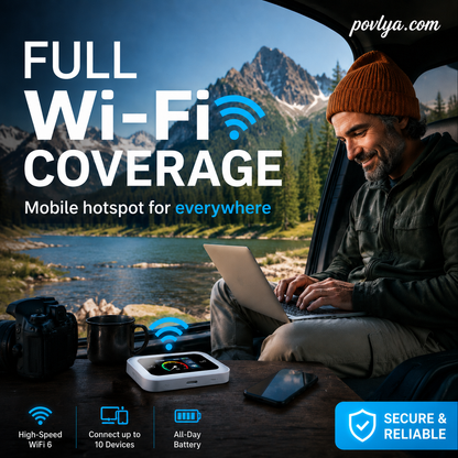 2026 HOT SALE50K+ SOLD! 50% OFF! Mobile Hotspot – Portable WiFi, full coverage anywhere. No contract, no setup. Stay connected on the go!