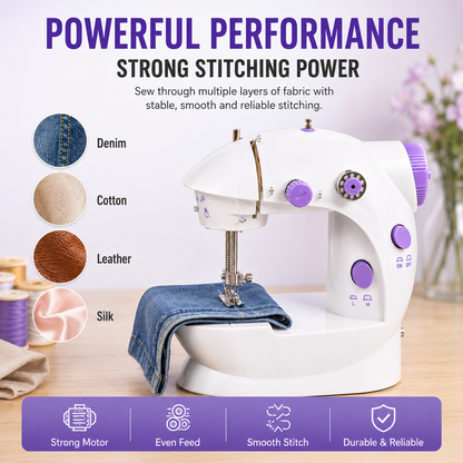 🧵 Mini Electric Sewing Machine – Compact Household Repair & Craft Tool ✨
