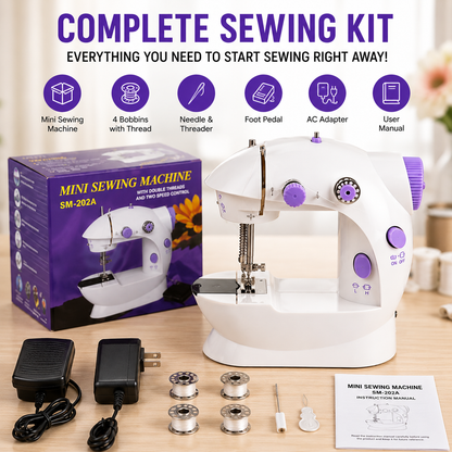 🧵 Mini Electric Sewing Machine – Compact Household Repair & Craft Tool ✨