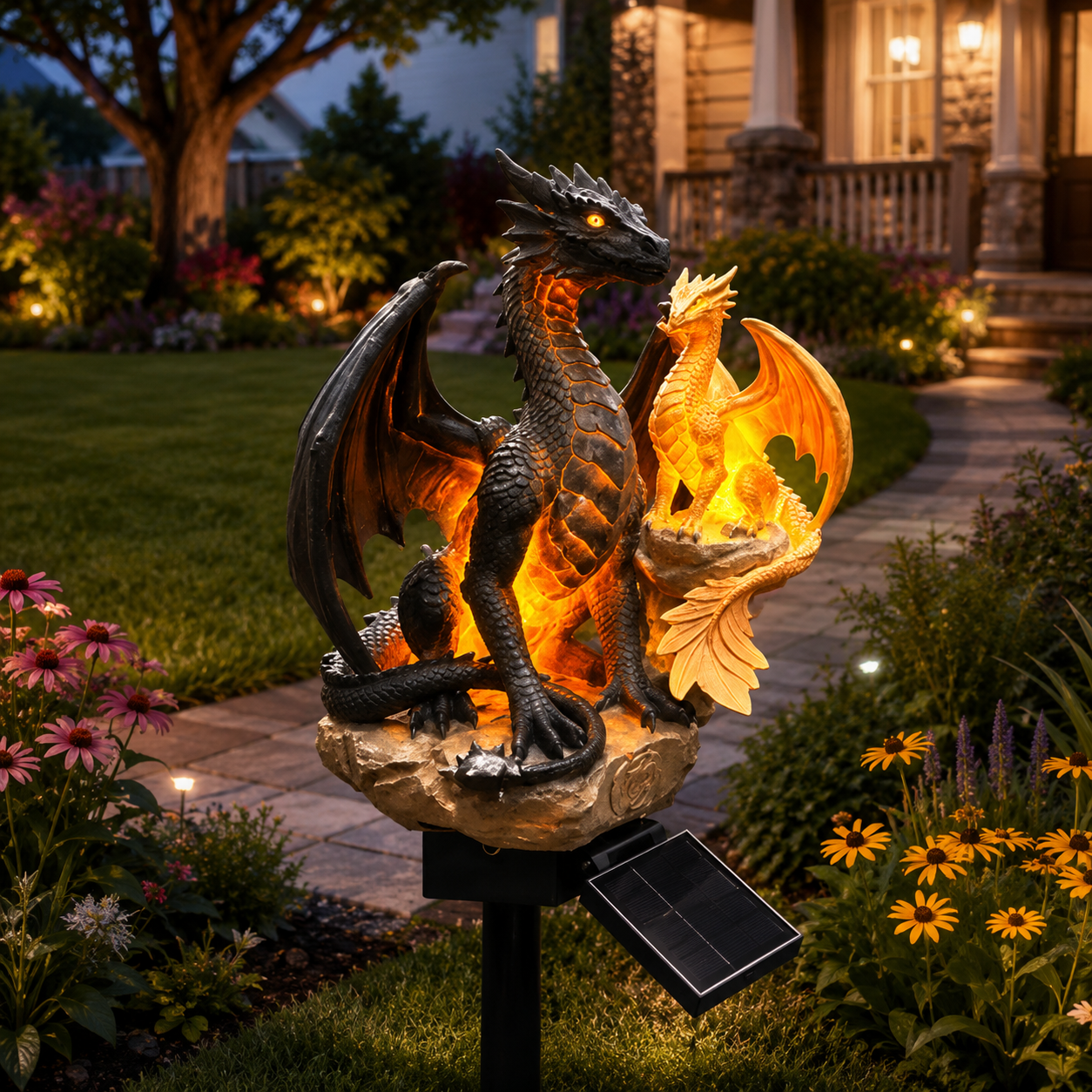 🐉 Amethyst Crystal Dragon✨️Solar Dragon Crystal Garden Light