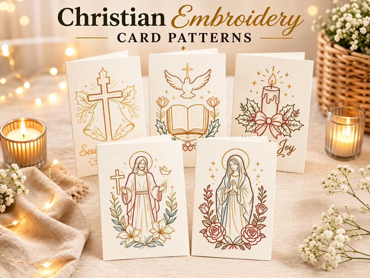 🔥LAST DAY 50% OFF - 🌲 🪡 Christmas Hand Embroidery Card DIY Kit | Stitch Your Way Into the Christmas Spirit ✨ 🎁