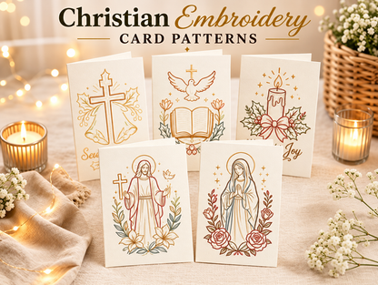 🔥LAST DAY 50% OFF - 🌲 🪡 Christmas Hand Embroidery Card DIY Kit | Stitch Your Way Into the Christmas Spirit ✨ 🎁