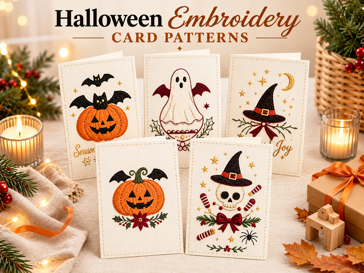 🔥LAST DAY 50% OFF - 🌲 🪡 Christmas Hand Embroidery Card DIY Kit | Stitch Your Way Into the Christmas Spirit ✨ 🎁