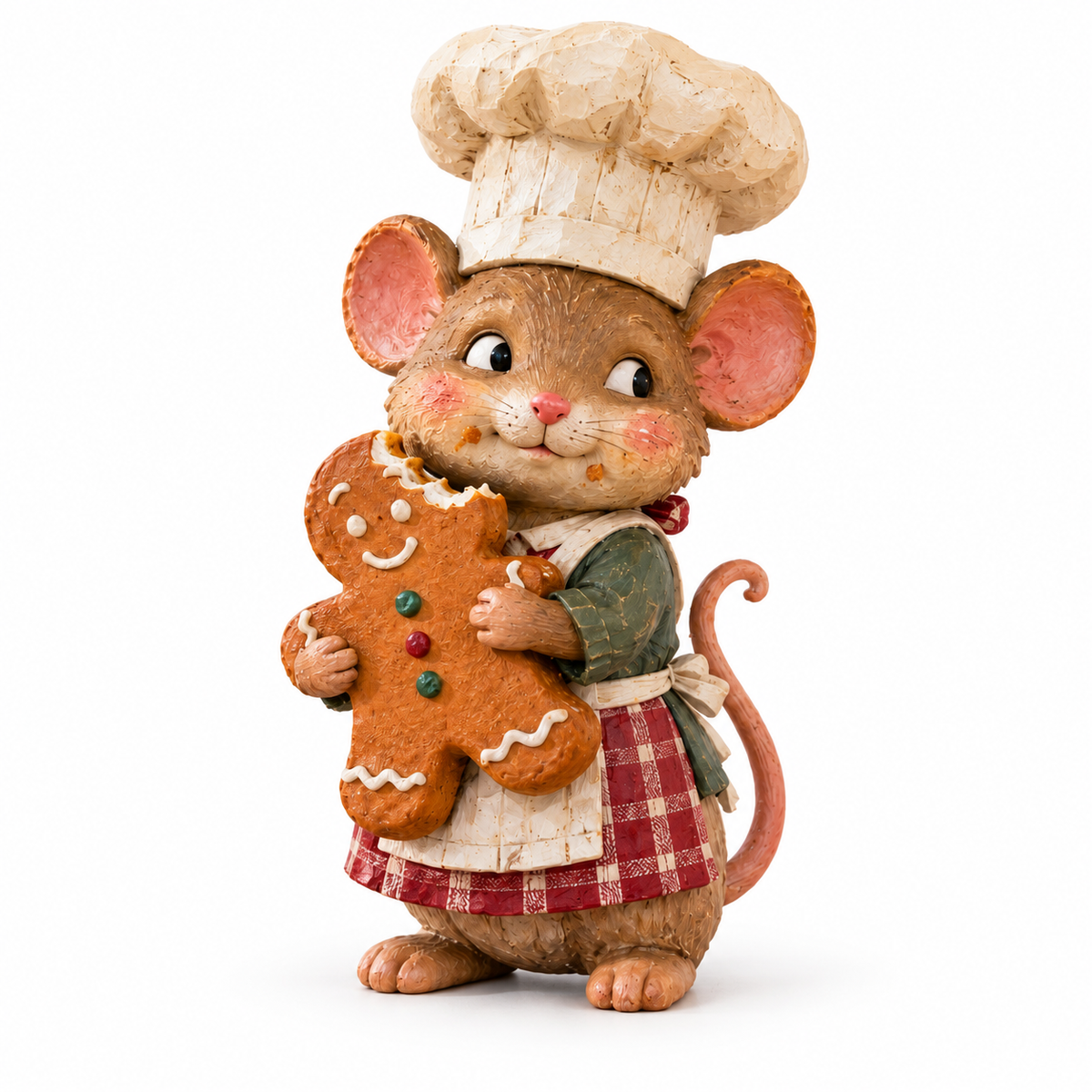 🍪 Gingerbread-muis bakker figuur
