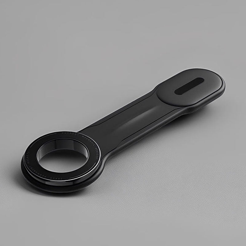 Minimalist black magnetic car phone mount design