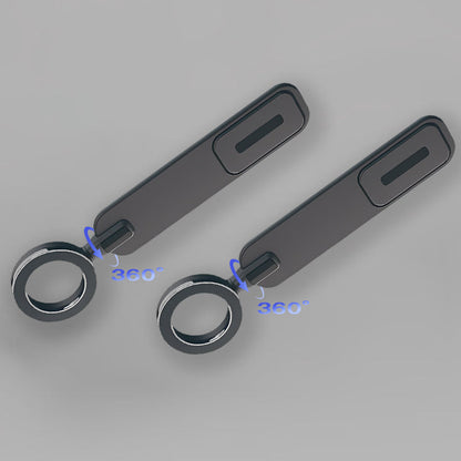 Pair of adjustable magnetic car mounts with 360-degree rotation